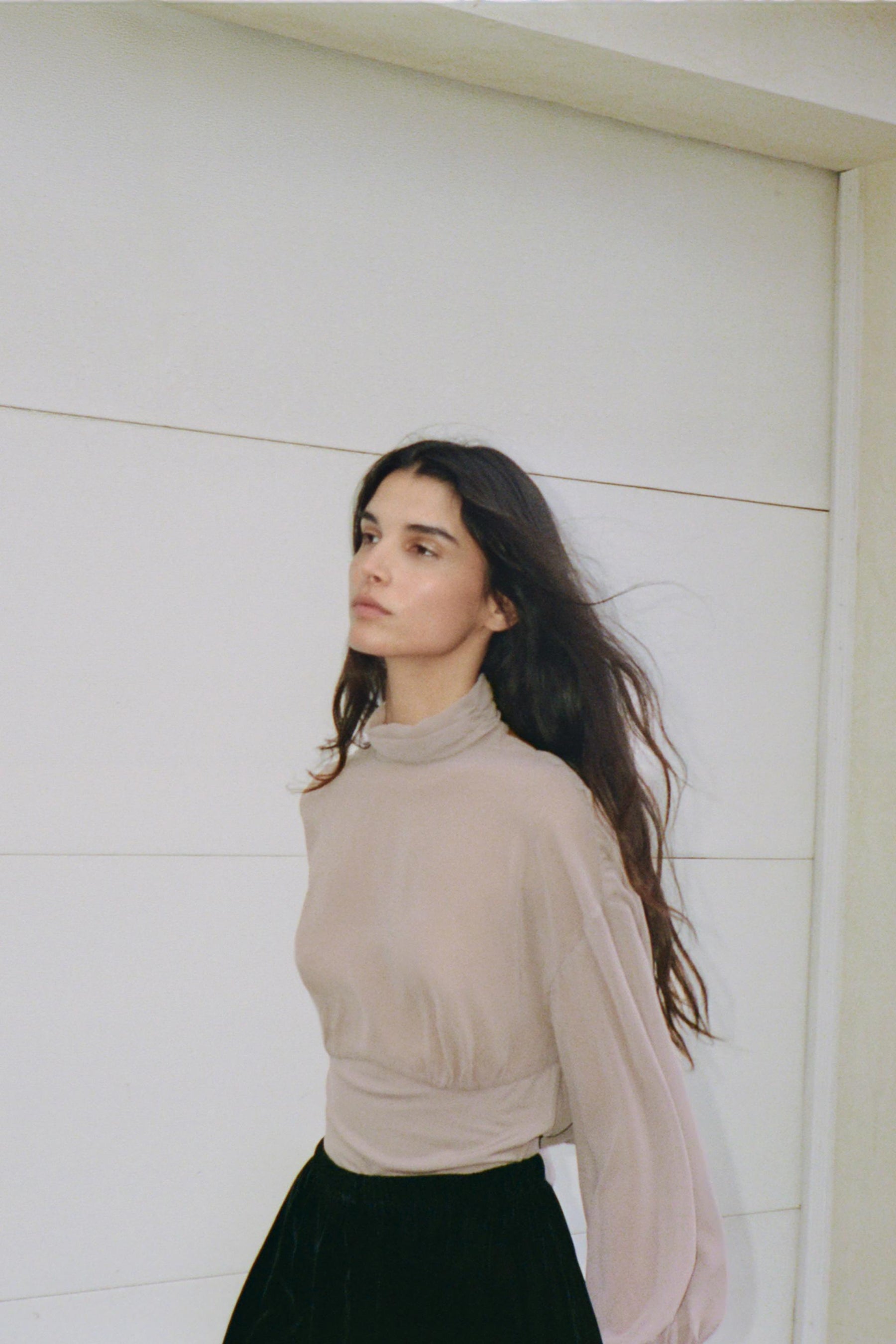 Georgette-Body mit Details