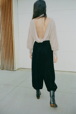 Georgette-Body mit Details