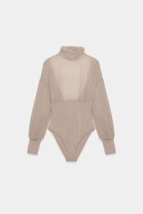 Georgette-Body mit Details