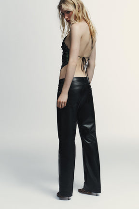 Pailletten-Neckholder-Top