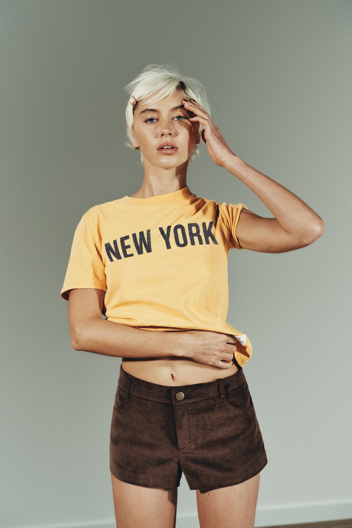 Mini-Shorts aus Wildleder