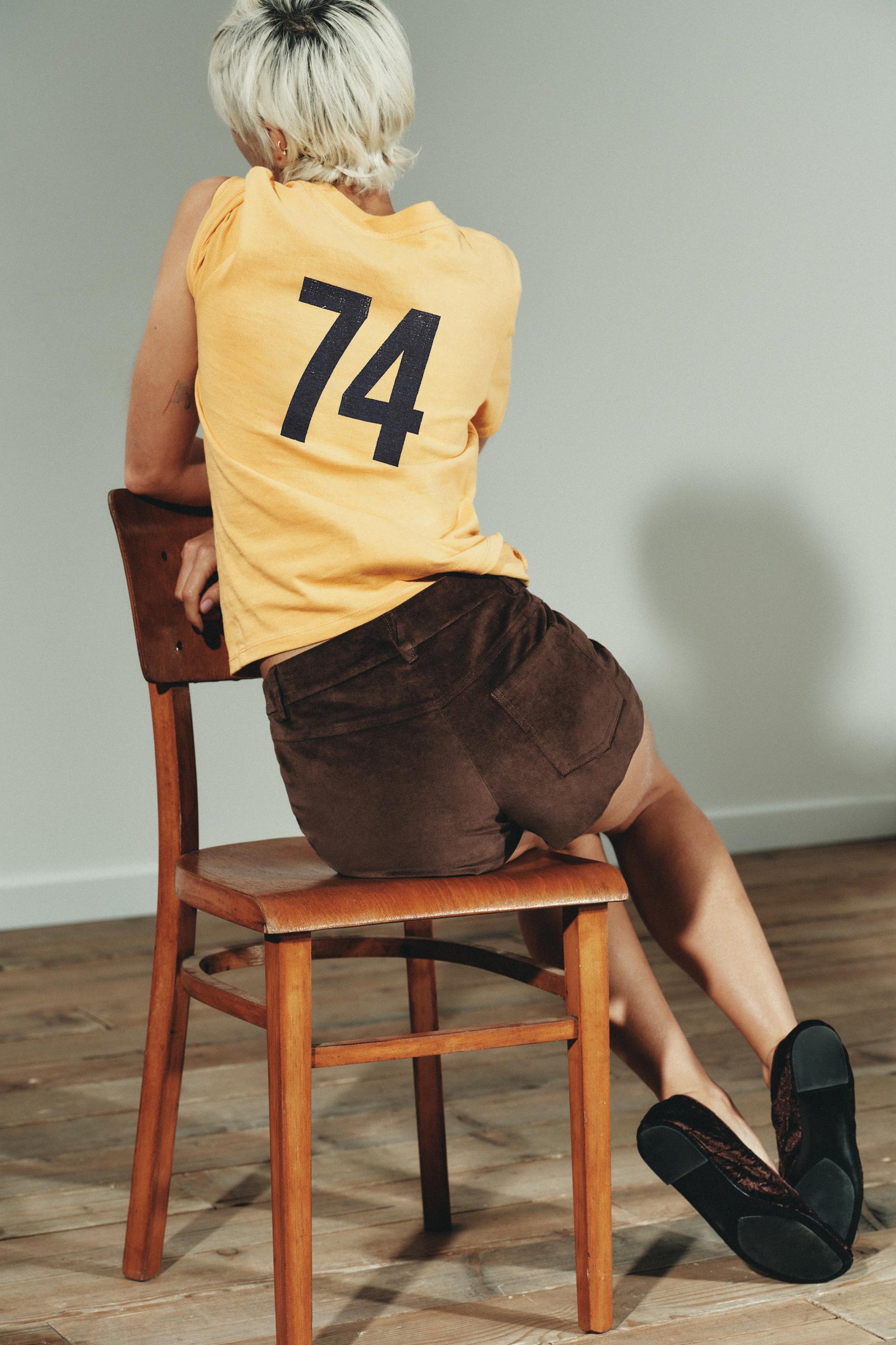 Mini-Shorts aus Wildleder