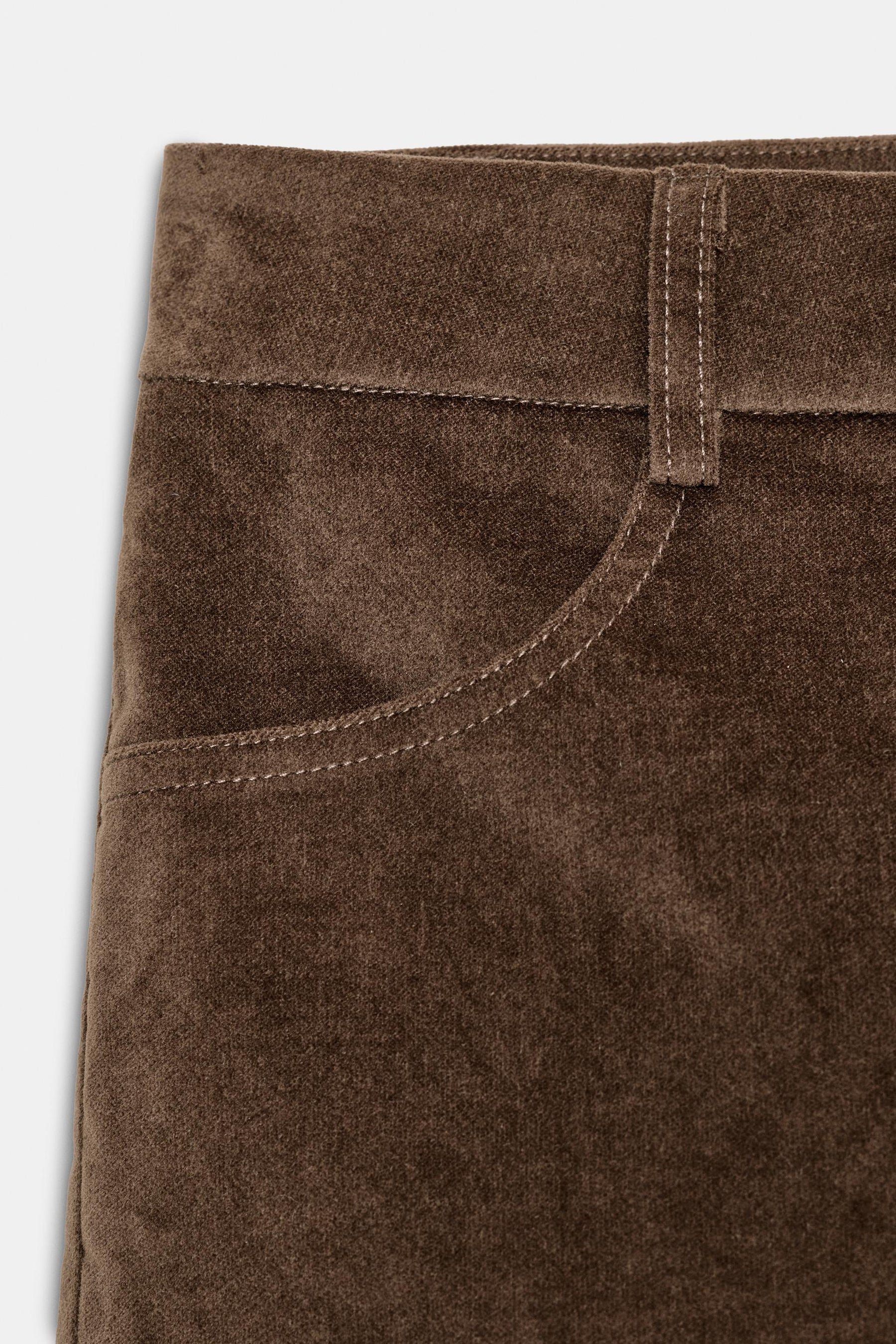 Mini-Shorts aus Wildleder