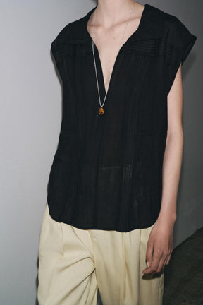 Ramie-Mischgewebe, gestepptes Hemd