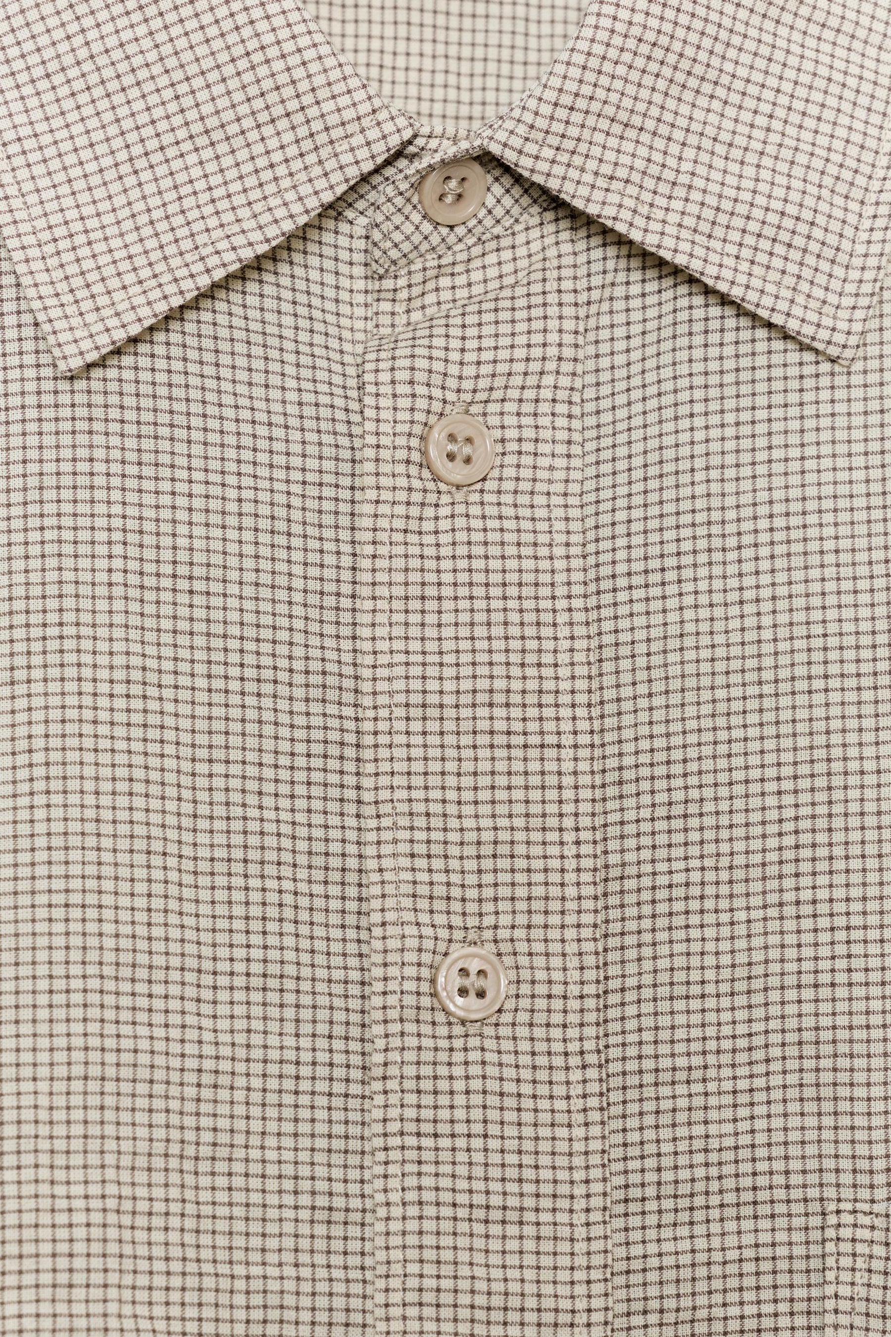 ÜBERGRÖSSE, STRUKTURIERTES HEMD