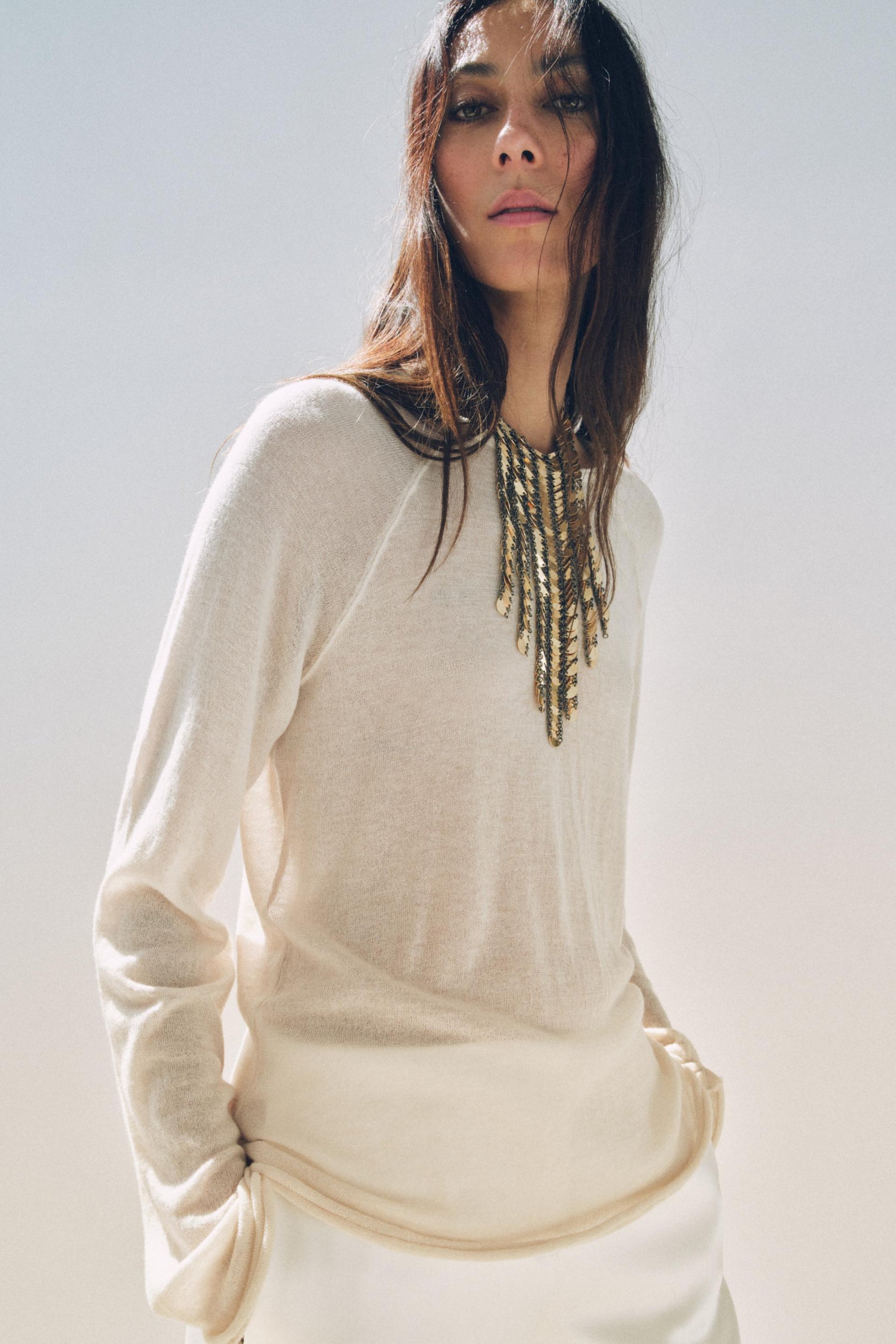 Wollhemd mit langen Ärmeln