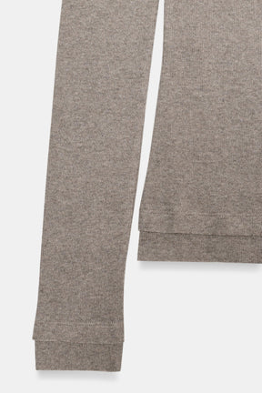 Geripptes Boot-Neck-Shirt