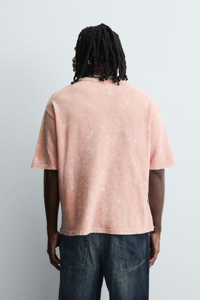 WASHED PRINTED KNIT T-SHIRT - Image 3