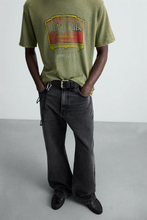 WASHED PRINT KNIT T-SHIRT - Image 5