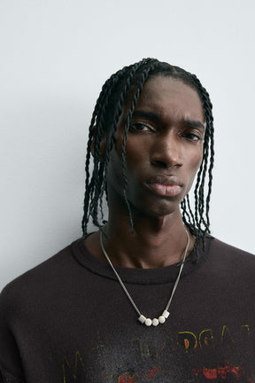 WASHED PRINTED KNIT T-SHIRT - Image 5