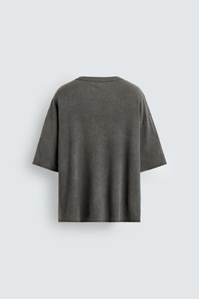 WASHED PRINTED KNIT T-SHIRT - Image 8