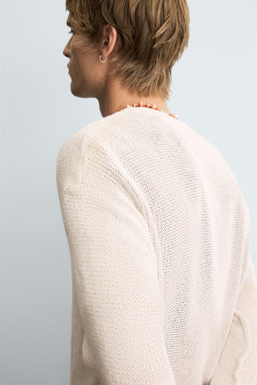 TEXTURED KNIT SWEATER - Image 7