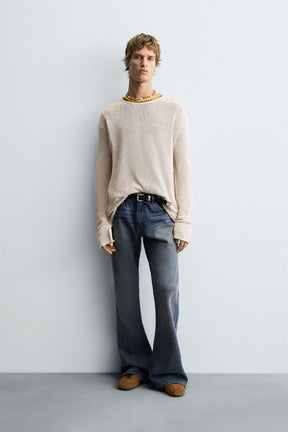 TEXTURED KNIT SWEATER - Image 1