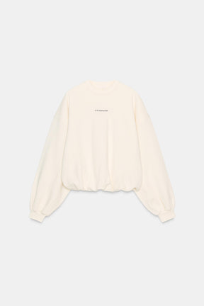 Sweatshirt mit besticktem Slogan