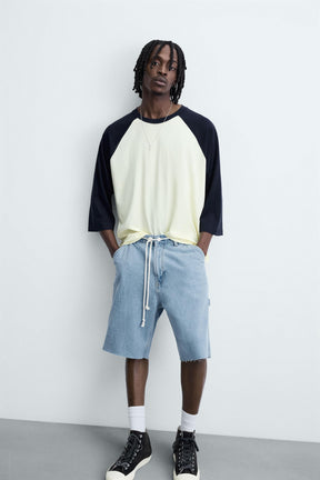 CARPENTER POCKET DENIM BERMUDA SHORTS - Image 4