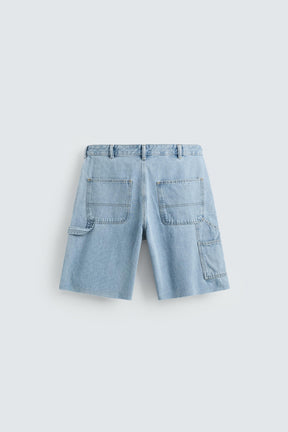 CARPENTER POCKET DENIM BERMUDA SHORTS - Image 7