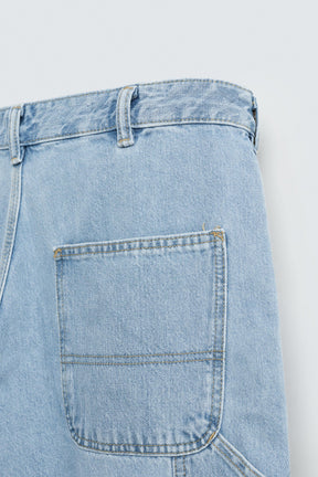 CARPENTER POCKET DENIM BERMUDA SHORTS - Image 8