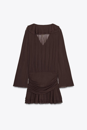 SHORT DRESS WITH RUFFLES - Image 7