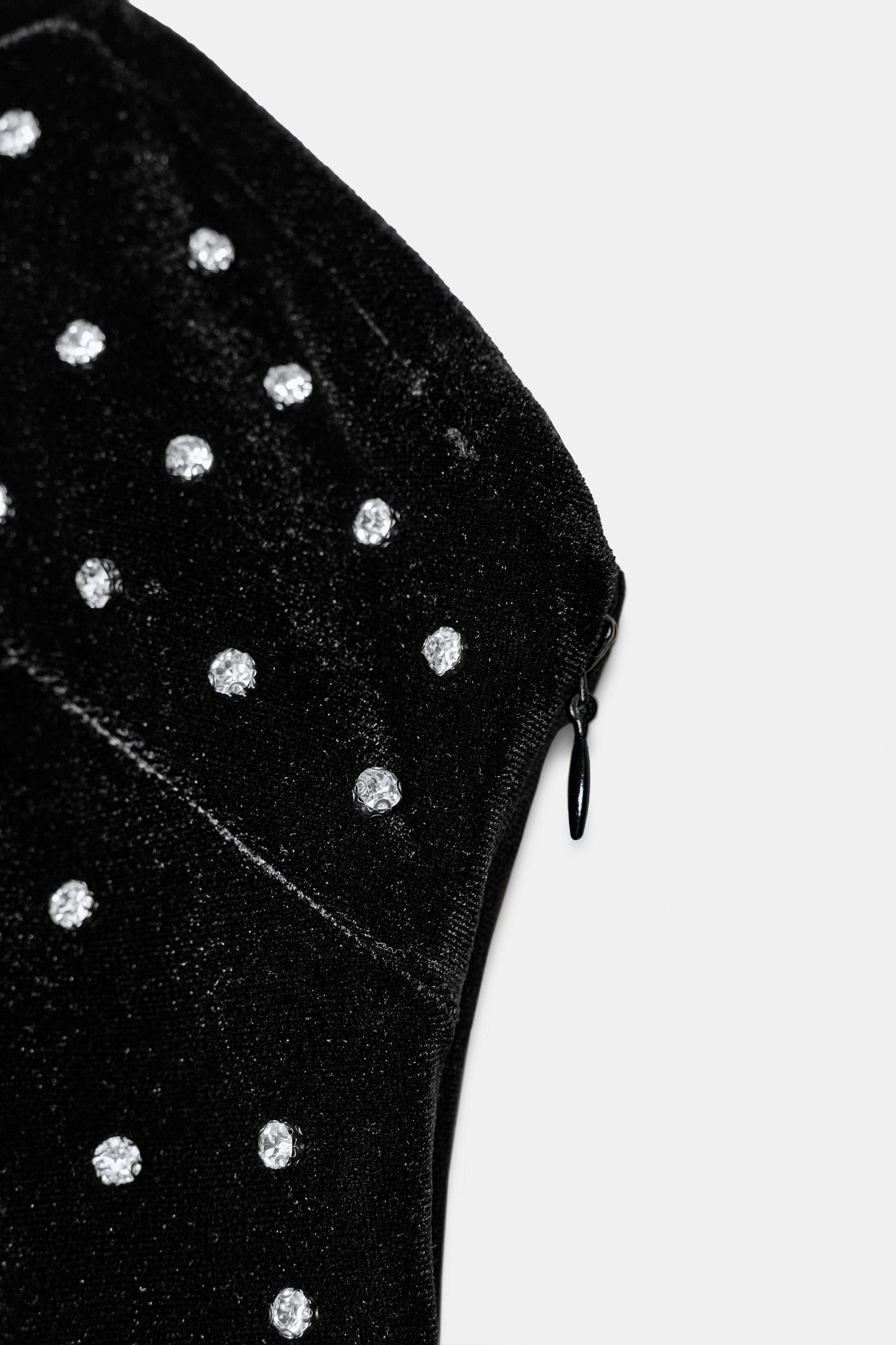 Samtschimmerndes Top