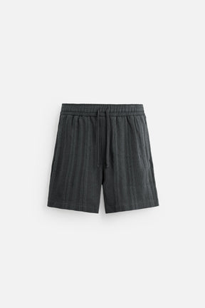 JACQUARD TEXTURED BERMUDA SHORTS - Image 7