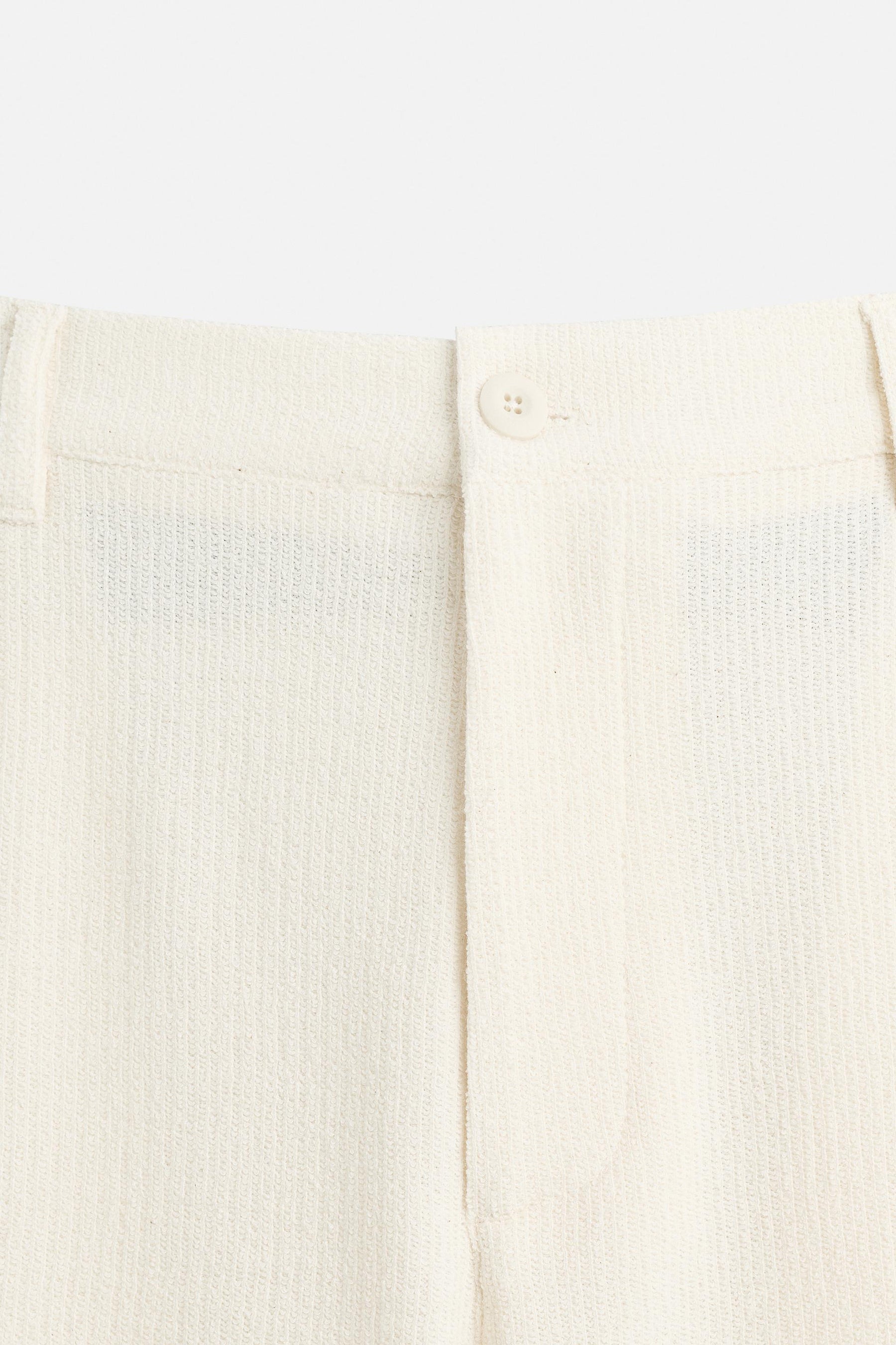 TEXTURED CHINO TROUSERS - Image 8