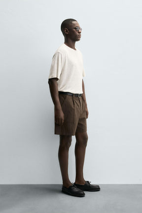 HEMP - VISCOSE STRIPED T-SHIRT - Image 4