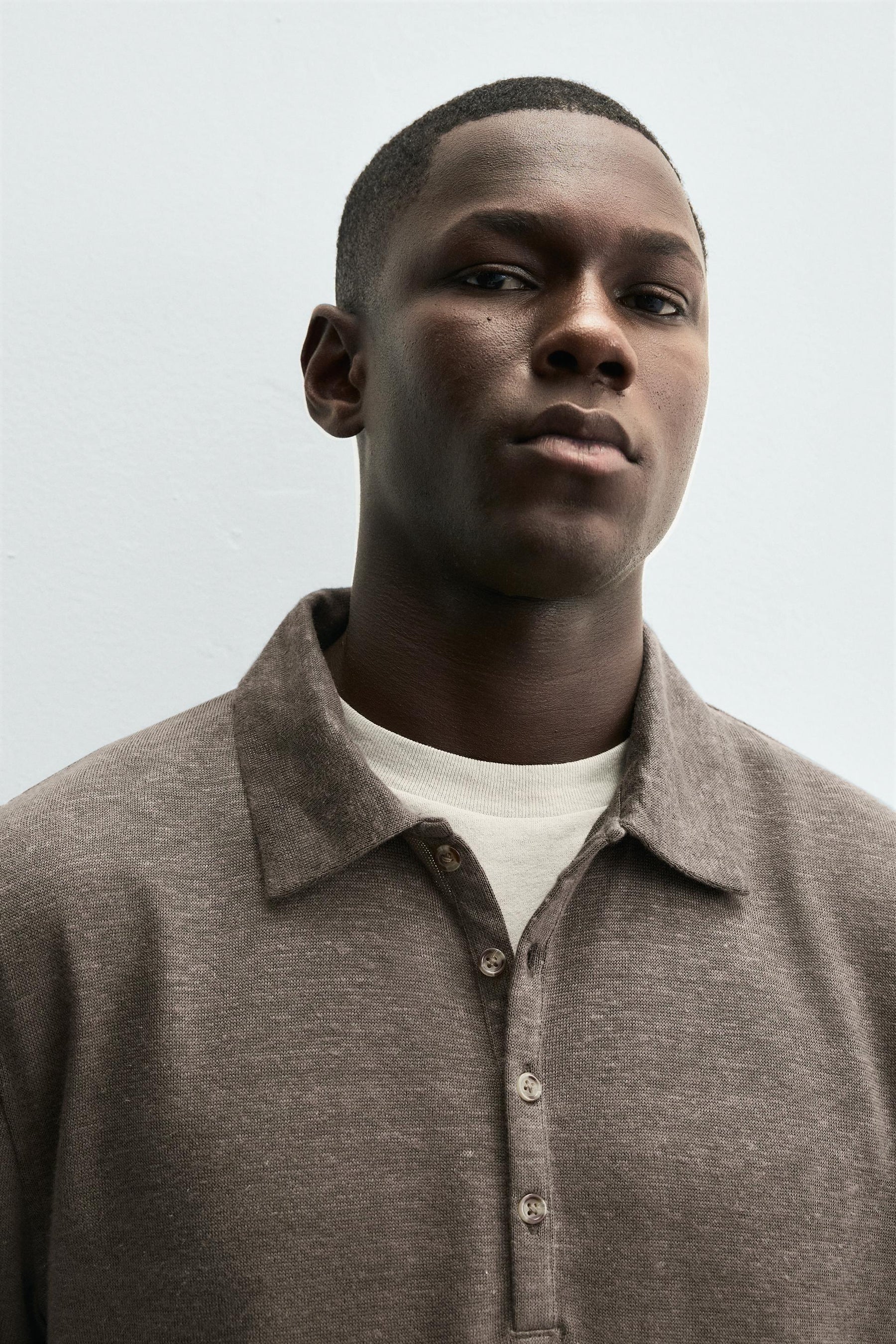 HEMP-VISCOSE POLO SHIRT - Image 6