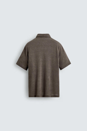 HEMP-VISCOSE POLO SHIRT - Image 7