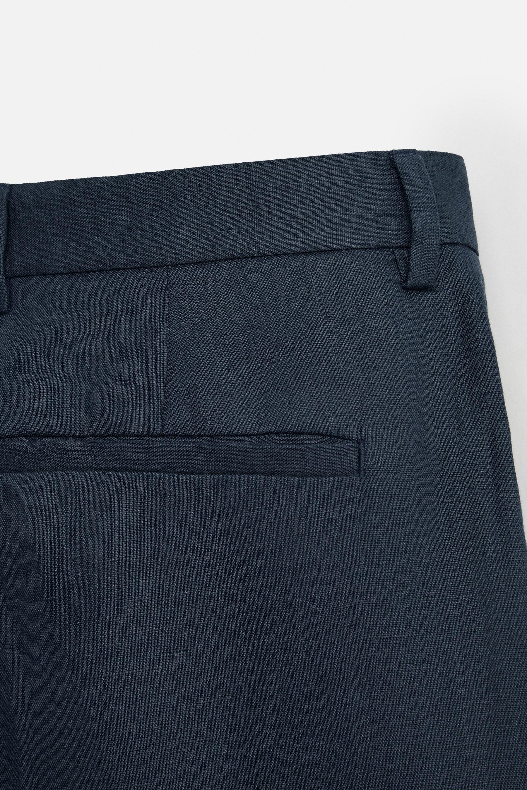 100% LINEN PLEATED TROUSERS - Image 10