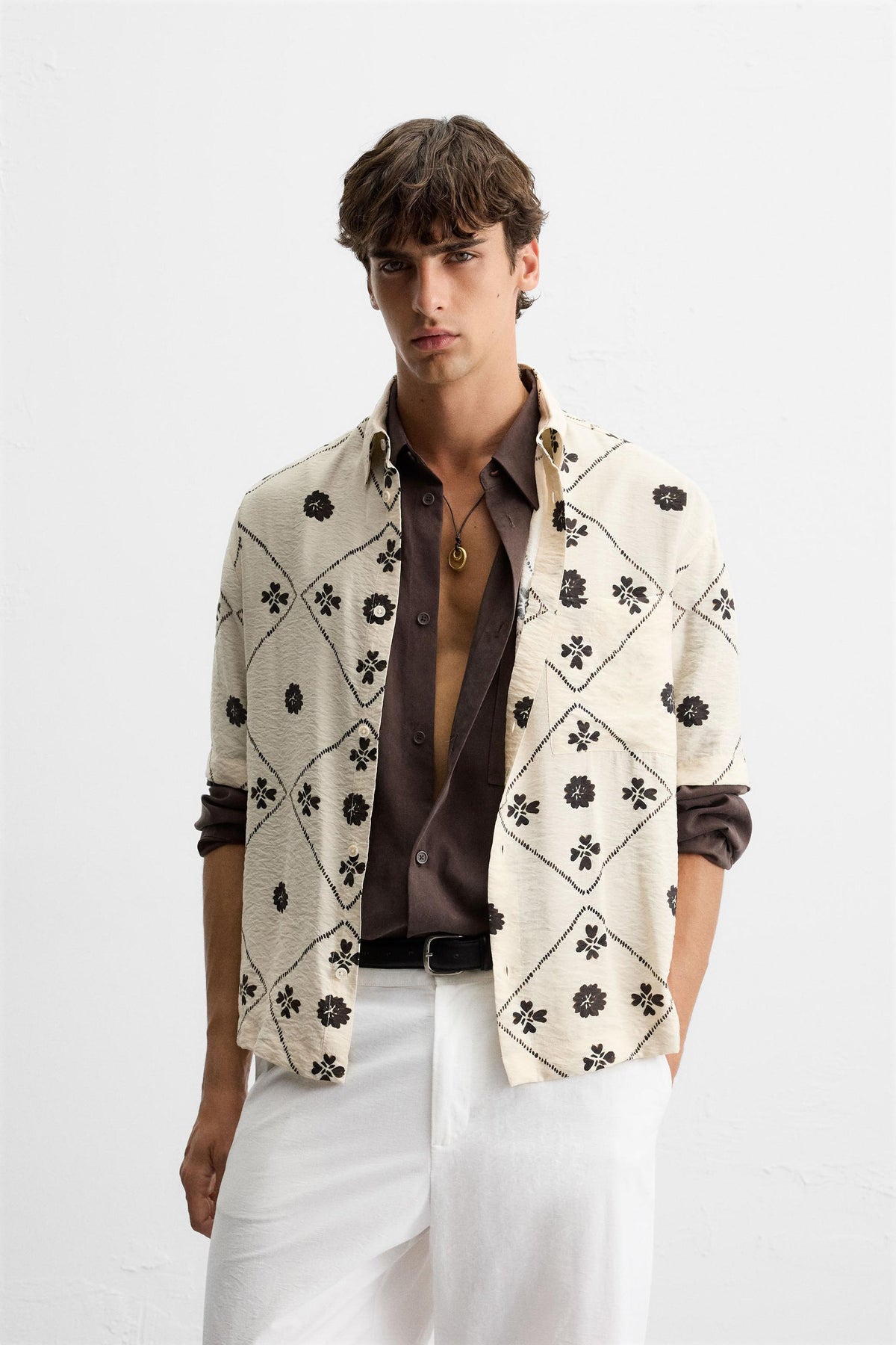 CONTRAST PRINT SHIRT - Image 2