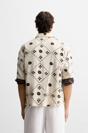 CONTRAST PRINT SHIRT - Image 3