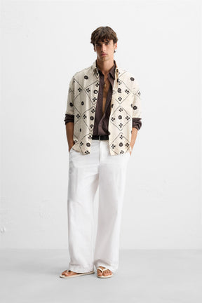 CONTRAST PRINT SHIRT - Image 1
