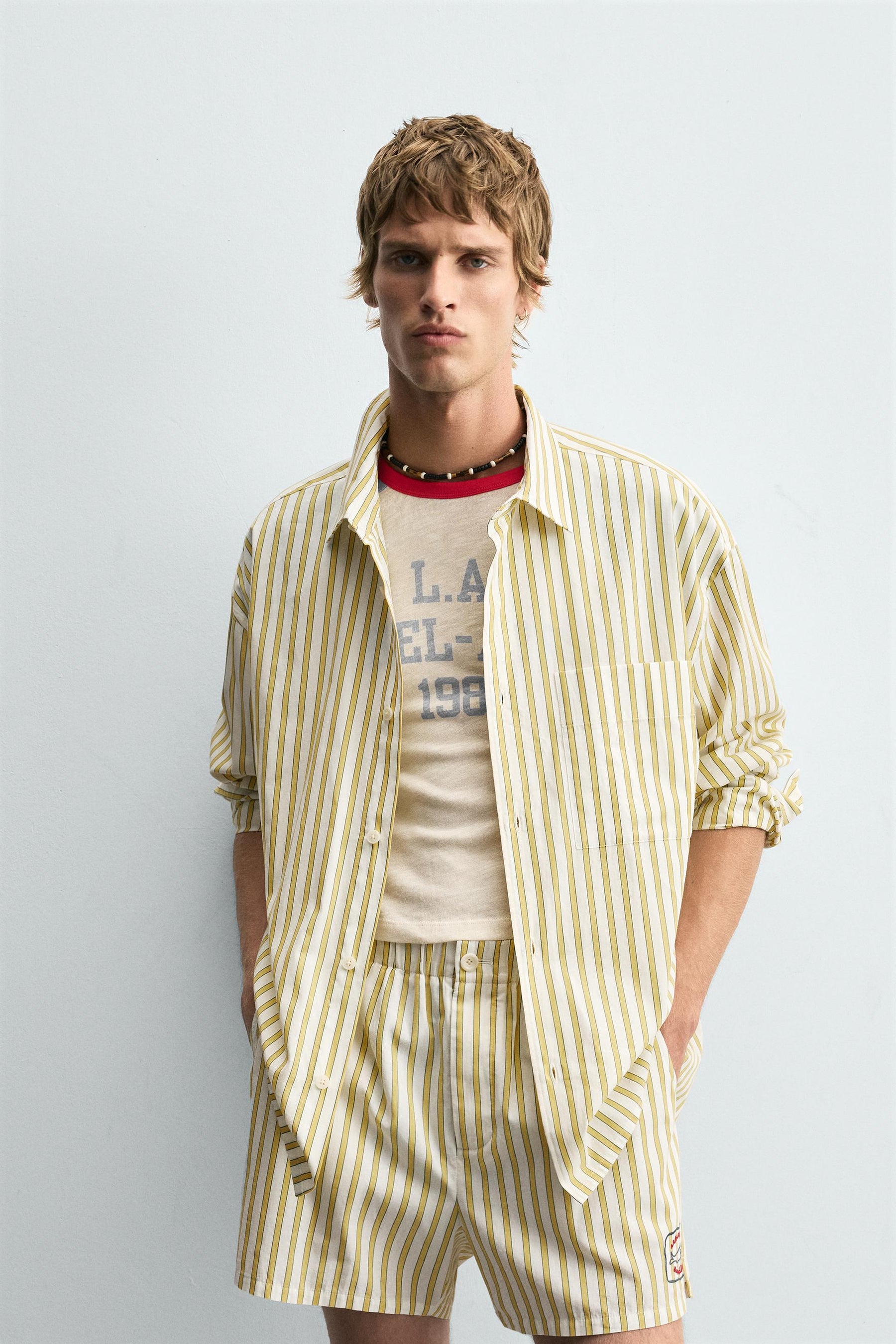 STRIPED SHIRT WITH POCKET - Image 2