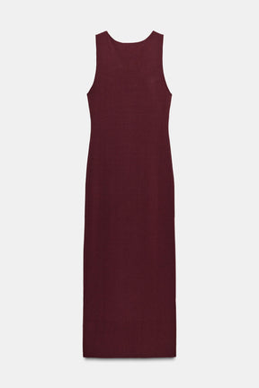 KNIT DRESS WITH CUT-OUT AND METAL DETAIL - Image 5