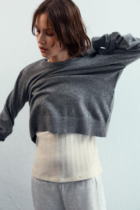 KNIT JUMPER WITH LACE-UP OPEN BACK - Image 2
