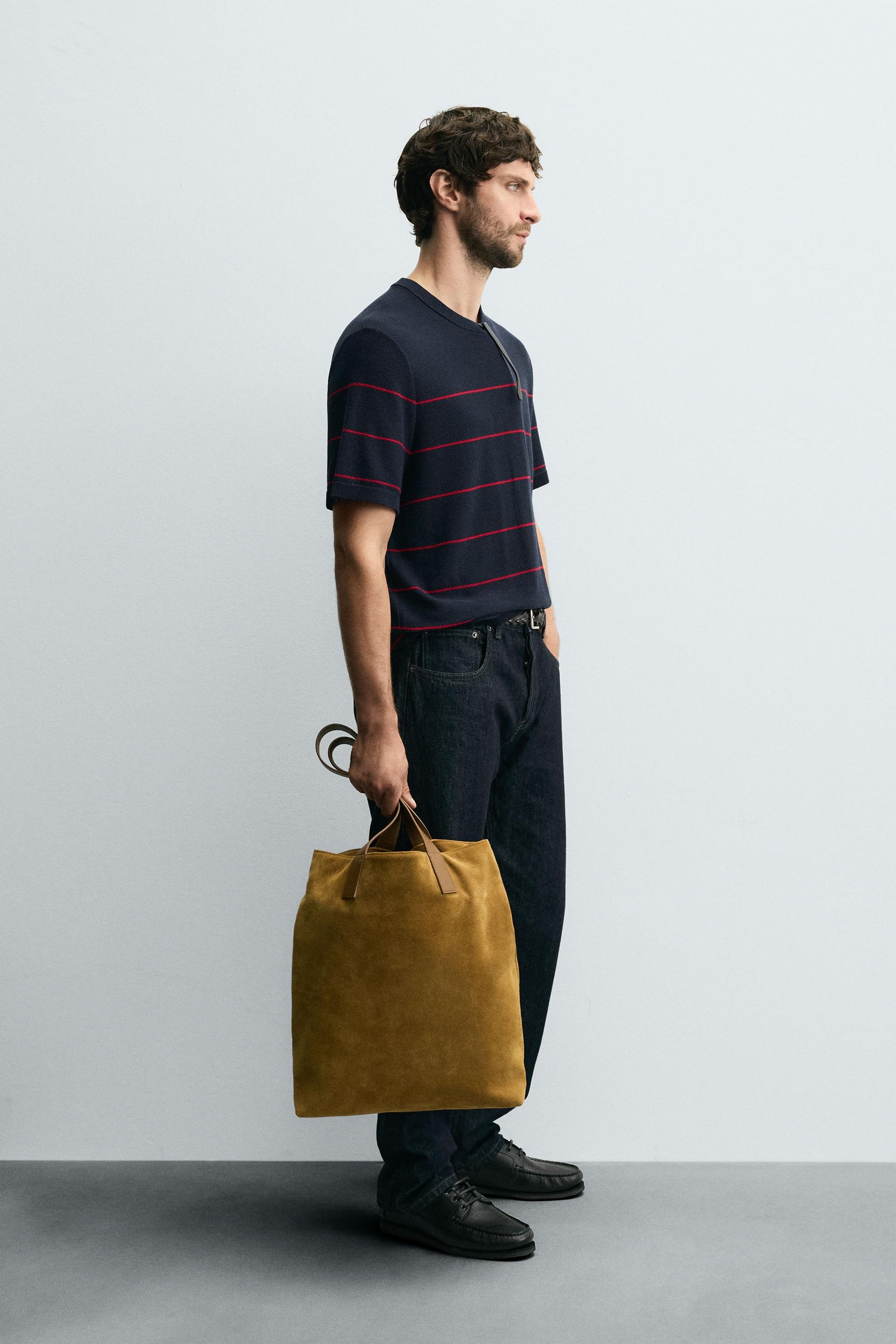 STRIPED JACQUARD KNIT T-SHIRT - Image 4