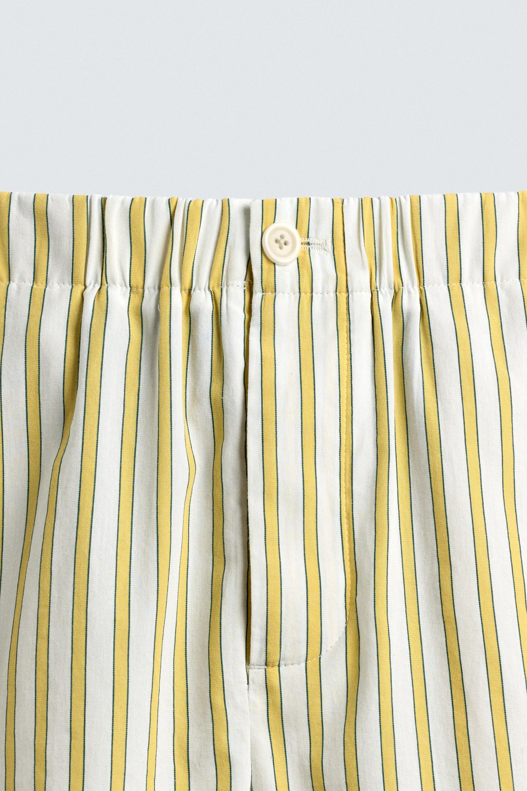 EMBROIDERED STRIPED SHORTS - Image 9