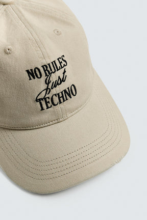 WASHED EMBROIDERY CAP - Image 6