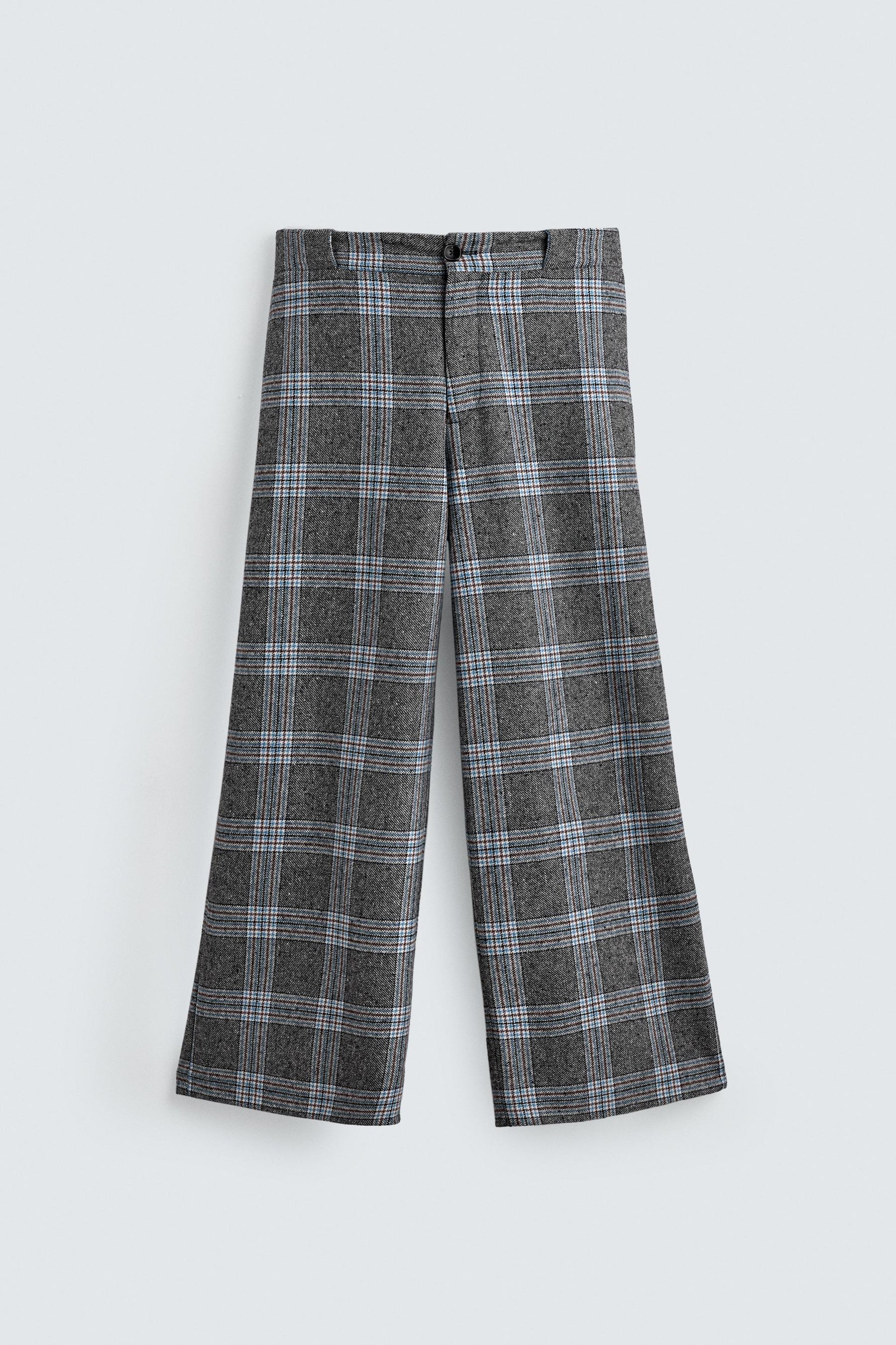 WIDE-LEG CHECK TROUSERS HARRY LAMBERT FOR X DISNEY - Image 6