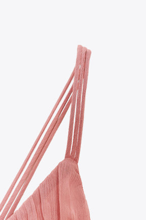 MIDI DRESS WITH RUFFLES AND BELT - Image 8