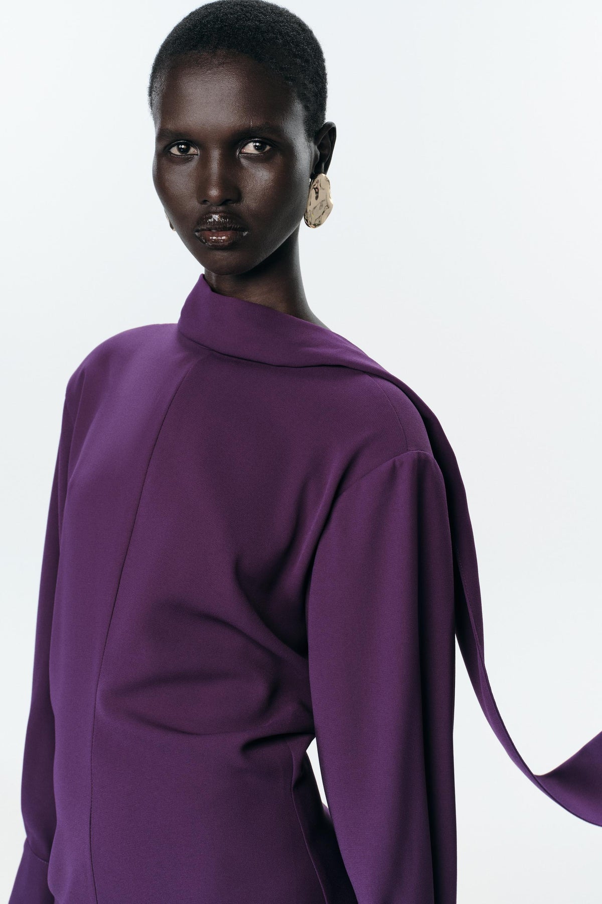 MINI DRESS WITH SCARF - Image 2