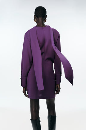 MINI DRESS WITH SCARF - Image 4