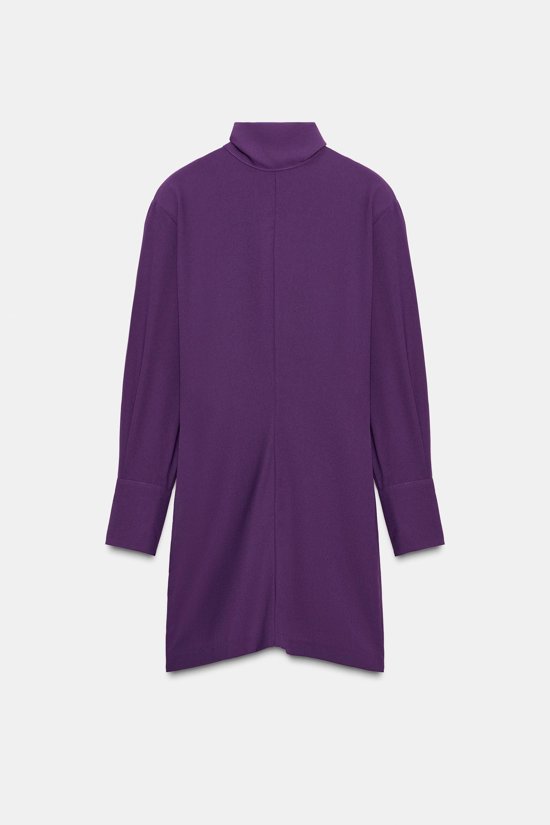 MINI DRESS WITH SCARF - Image 9