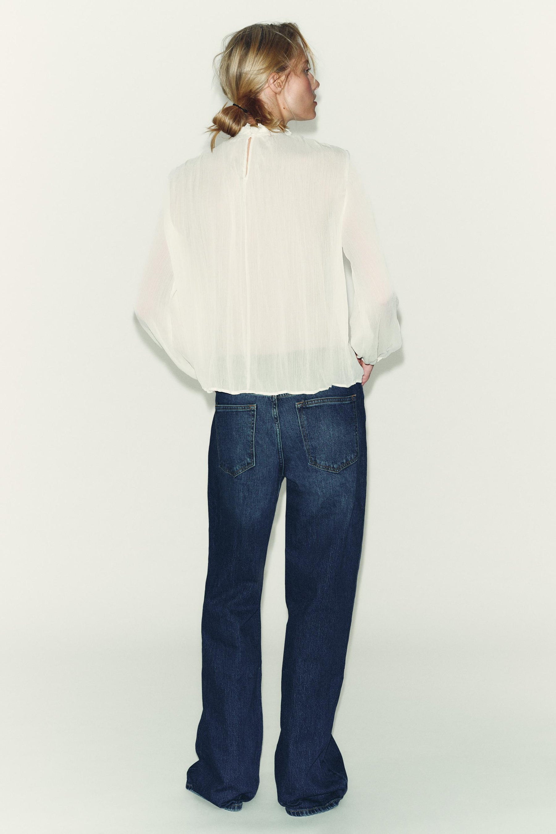 Bluse aus Baumwollgaze mit