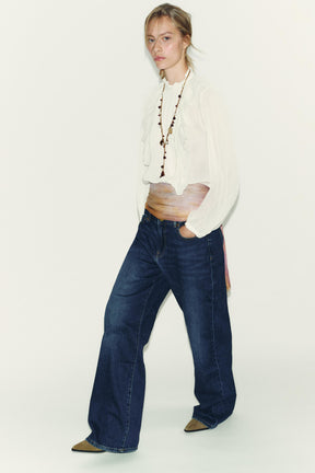 Bluse aus Baumwollgaze mit