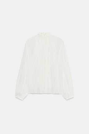 Bluse aus Baumwollgaze mit