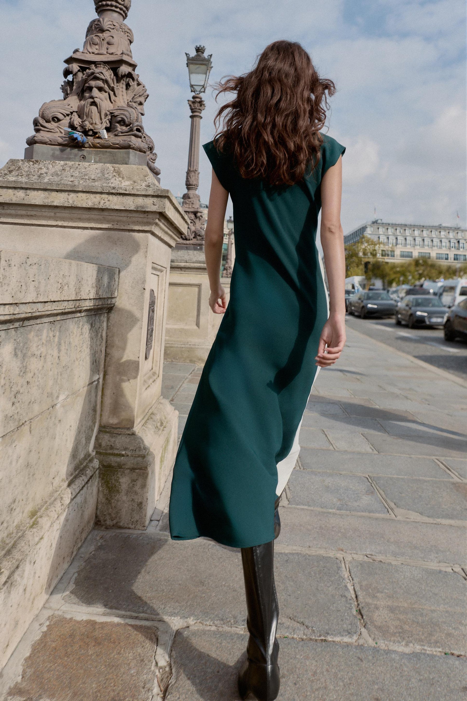 COMBINED MIDI DRESS - Image 3