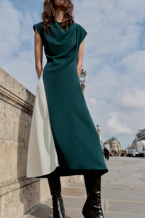COMBINED MIDI DRESS - Image 4