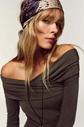 Drapiertes Wickeloberteil