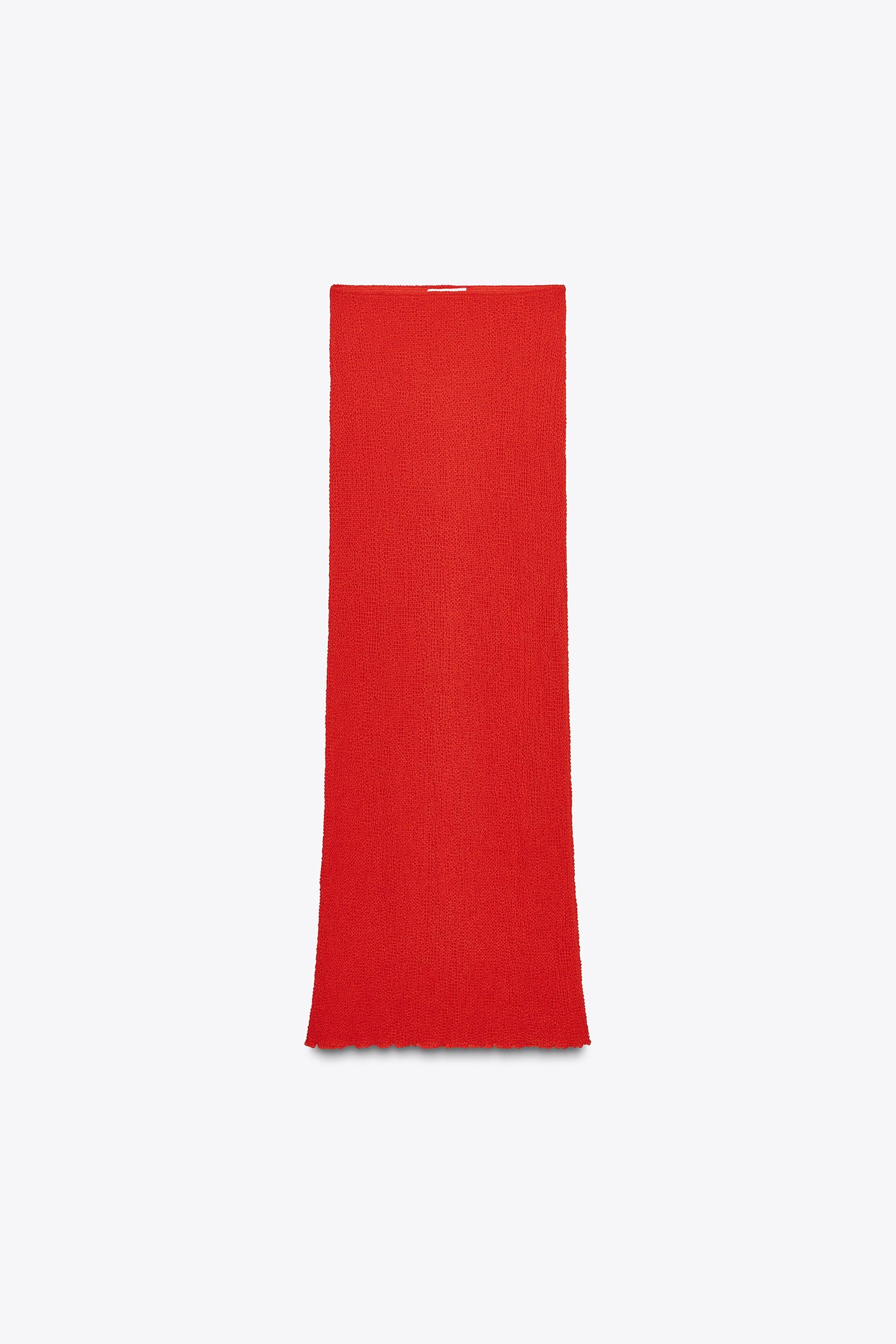 langer Rock mit Struktur